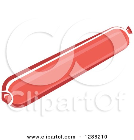 Clipart of a Stick of Sausage - Royalty Free Vector Illustration by Vector Tradition SM