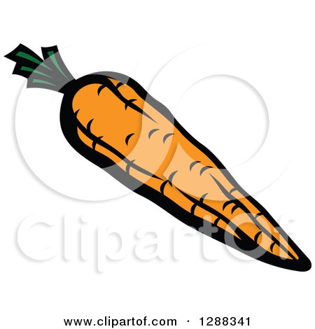 Clipart of a Carrot - Royalty Free Vector Illustration by Vector Tradition SM