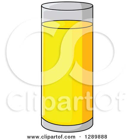 Clipart of a Tall Glass of Apple Juice - Royalty Free Vector Illustration by Vector Tradition SM