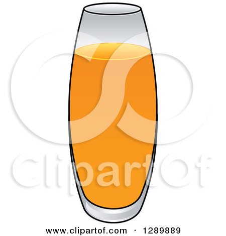 Clipart of a Glass of Apple Juice - Royalty Free Vector Illustration by Vector Tradition SM
