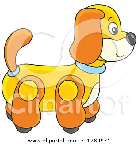 Clipart of a Rolling Dog Toy - Royalty Free Vector Illustration by Alex Bannykh