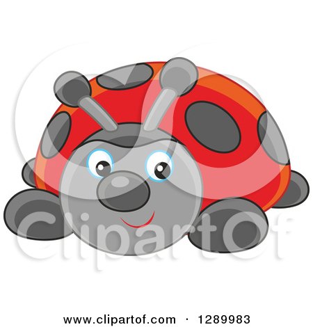 Clipart of a Ladybug Toy - Royalty Free Vector Illustration by Alex Bannykh