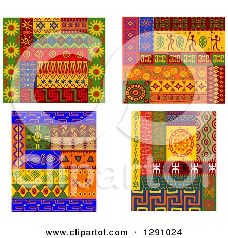 Clipart of Tribal African Design Elements 2 - Royalty Free Vector Illustration by Vector Tradition SM