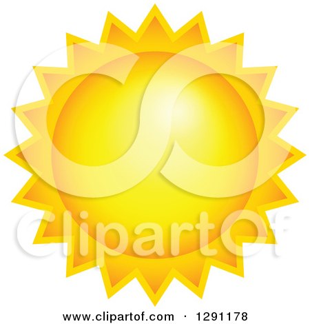 Clipart of a Hot Summer Sun 2 - Royalty Free Vector Illustration by visekart