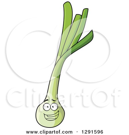 Clipart of a Happy Leek Character - Royalty Free Vector Illustration by Vector Tradition SM