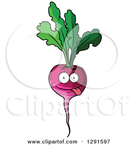 Clipart of a Goofy Beet Character - Royalty Free Vector Illustration by Vector Tradition SM