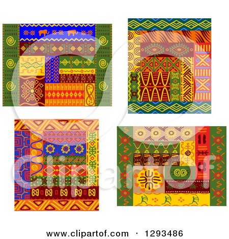 Clipart of Tribal African Design Elements 3 - Royalty Free Vector Illustration by Vector Tradition SM
