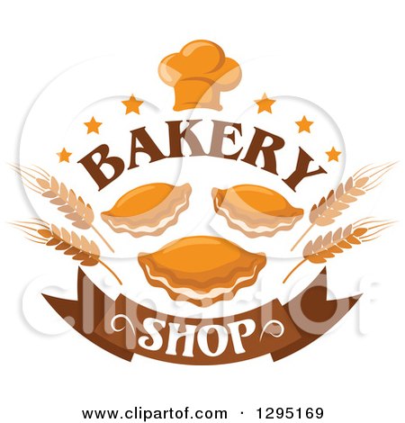 Clipart of a Muffin and Pastry Bake Shop Design 2 - Royalty Free Vector Illustration by Vector Tradition SM