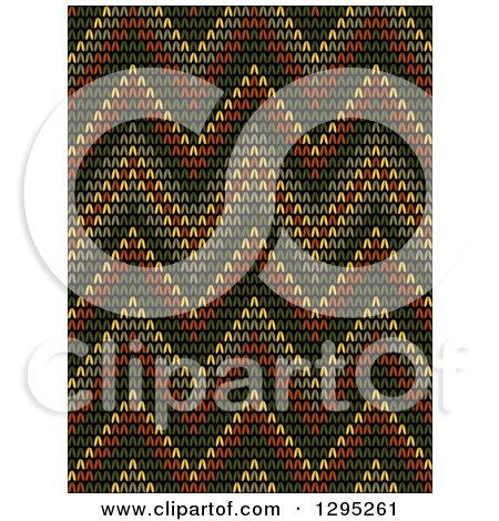 Clipart of a Seamless Background of a Yellow Green and Red Knit Pattern - Royalty Free Vector Illustration by Vector Tradition SM
