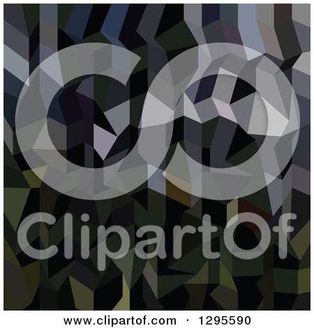 Clipart of a Low Poly Abstract Geometric Camouflage Background - Royalty Free Vector Illustration by patrimonio