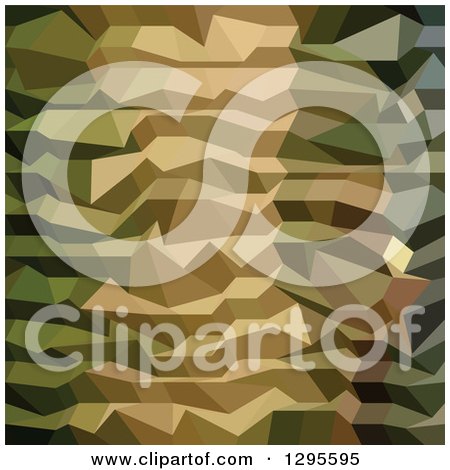 Clipart of a Low Poly Abstract Geometric Green Camouflage Background 2 - Royalty Free Vector Illustration by patrimonio