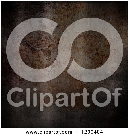 Clipart of a Rusty and Scratched Metal Background - Royalty Free Illustration by KJ Pargeter