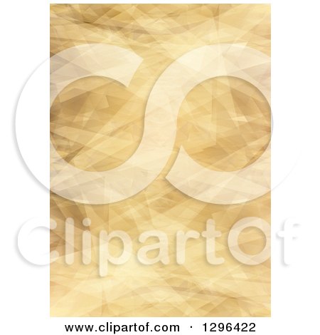 Clipart of a Background of Wrinkled Paper - Royalty Free Illustration by dero