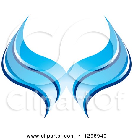 Clipart of Blue Waves - Royalty Free Vector Illustration by Lal Perera