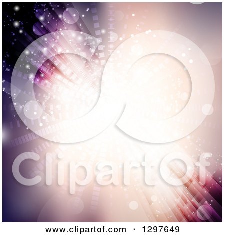 Clipart of a Bright Star Burst Background - Royalty Free Vector Illustration by KJ Pargeter