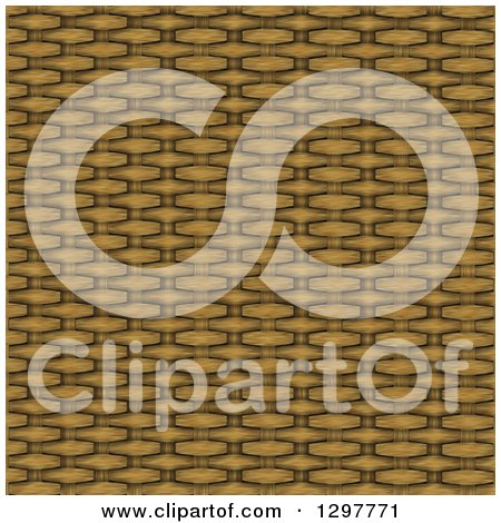 Clipart of a Brown Basket Weave Background Texture - Royalty Free Illustration by Prawny