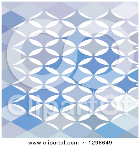 Clipart of a Low Poly Abstract Background of Stars - Royalty Free Vector Illustration by patrimonio