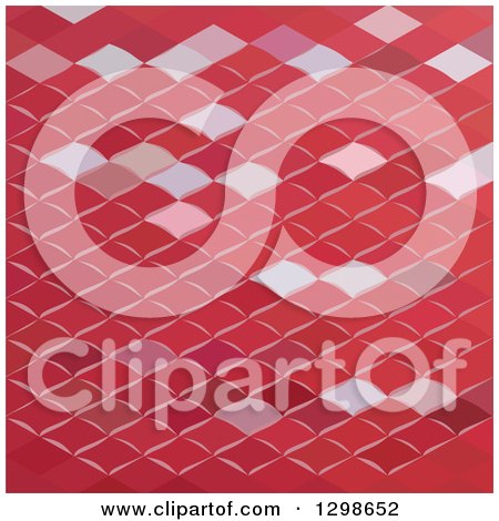 Clipart of a Low Poly Abstract Geometric Background of a Car Park - Royalty Free Vector Illustration by patrimonio