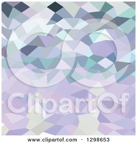 Clipart of a Low Poly Abstract Geometric Background of Purple Ranges - Royalty Free Vector Illustration by patrimonio