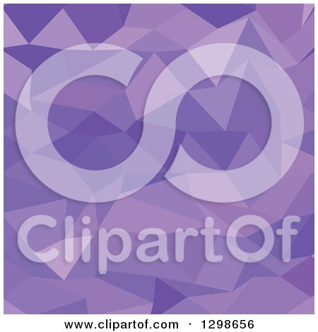 Clipart of a Low Poly Abstract Geometric Background of Purple Icebergs - Royalty Free Vector Illustration by patrimonio
