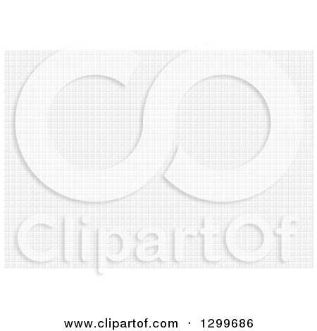 Clipart of a Background of White Squares - Royalty Free Vector Illustration by dero