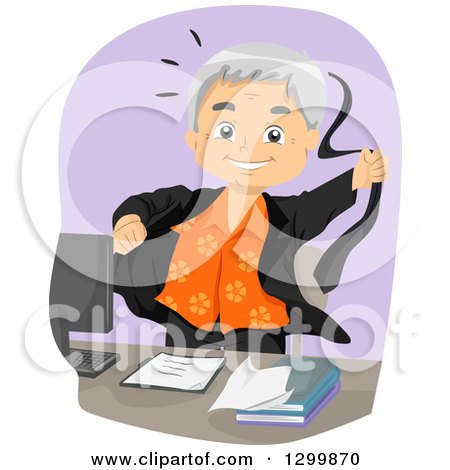 Clipart of a Cartoon Happy White Senior Businessman Tearing off His Suit at Retirement - Royalty Free Vector Illustration by BNP Design Studio