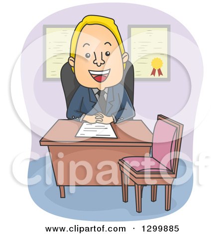https://images.clipartof.com/small/1299885-Clipart-Of-A-Cartoon-Blond-White-Male-Counselor-Or-Business-Man-Seated-At-His-Desk-Royalty-Free-Vector-Illustration.jpg