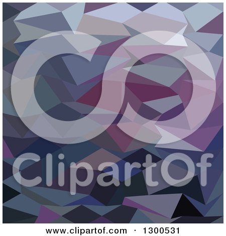 Clipart of a Low Poly Abstract Geometric Background of Purple - Royalty Free Vector Illustration by patrimonio