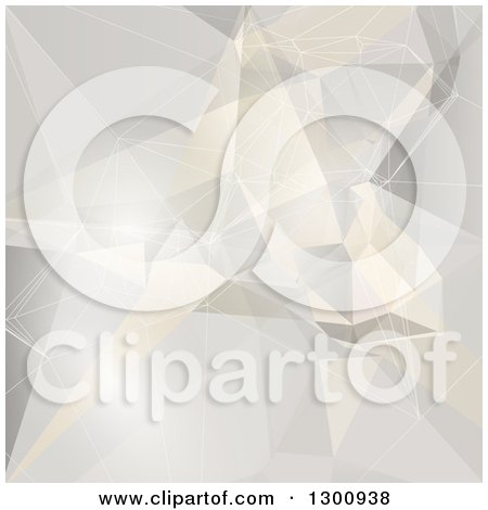 Clipart of a Geometric Abstrac Low Poly Background - Royalty Free Vector Illustration by KJ Pargeter
