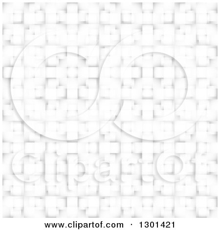 Clipart of a 3d Grayscale Weave Texture Background - Royalty Free Vector Illustration by vectorace