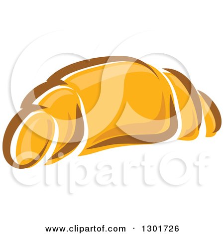 Clipart of a Croissant - Royalty Free Vector Illustration by Vector Tradition SM