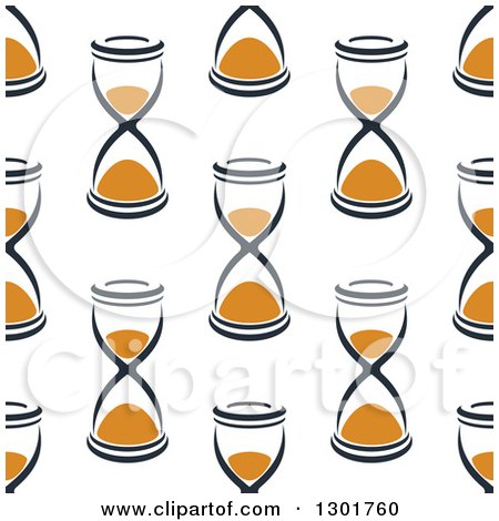 Clipart of a Seamless Pattern Background of Hourglasses 3 - Royalty Free Vector Illustration by Vector Tradition SM