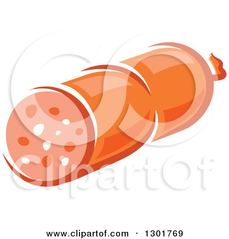 Clipart of a Stick of Sausage 3 - Royalty Free Vector Illustration by Vector Tradition SM