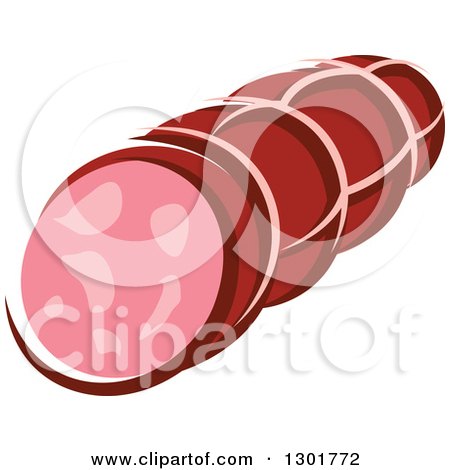 Clipart of a Stick of Sausage 2 - Royalty Free Vector Illustration by Vector Tradition SM