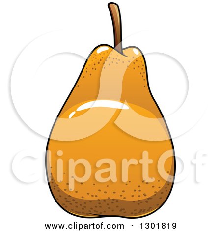 Clipart of a Shiny Pear - Royalty Free Vector Illustration by Vector Tradition SM