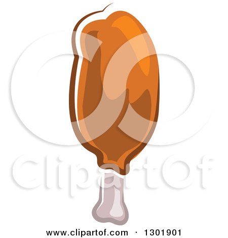 Clipart of a Chicken Drumstick - Royalty Free Vector Illustration by Vector Tradition SM