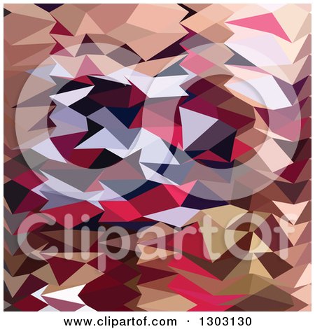 Clipart of a Low Poly Abstract Geometric Background of Alabaster - Royalty Free Vector Illustration by patrimonio