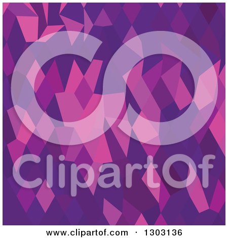 Clipart of a Low Poly Abstract Geometric Background of Thistle Purple - Royalty Free Vector Illustration by patrimonio