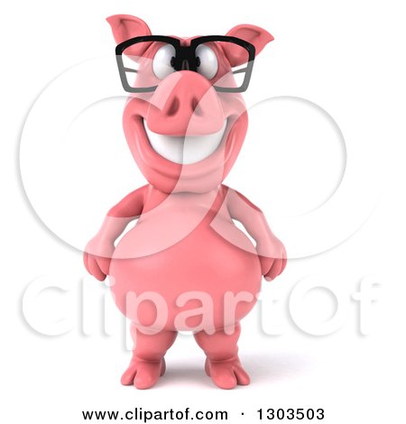 standing pig clipart