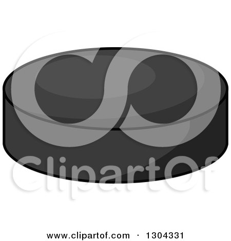 Clipart of a Hockey Puck - Royalty Free Vector Illustration by Vector Tradition SM