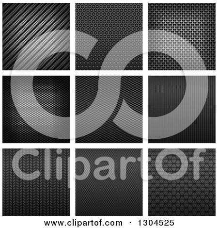 Clipart of Carbon Fiber Textures - Royalty Free Vector Illustration by Vector Tradition SM