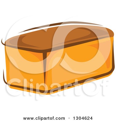 Clipart of a Whole Bread Loaf - Royalty Free Vector Illustration by Vector Tradition SM