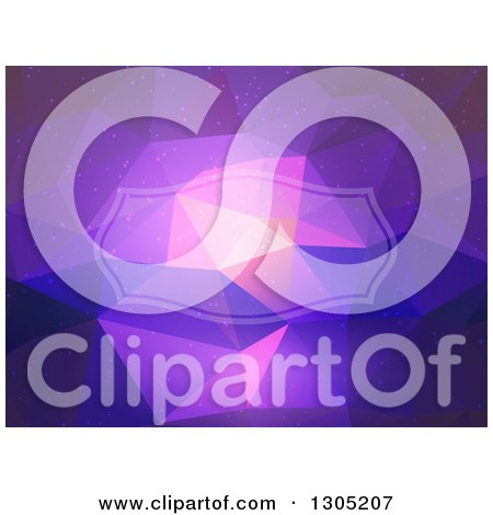 Clipart of a Purple Geometric Background - Royalty Free Vector Illustration by KJ Pargeter