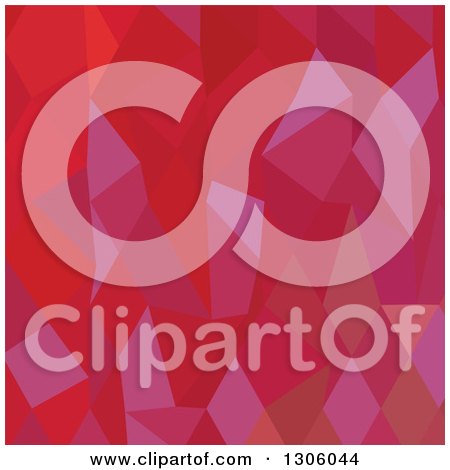 Clipart of a Low Poly Abstract Geometric Background of Imperial Purple and Cadmium Red - Royalty Free Vector Illustration by patrimonio
