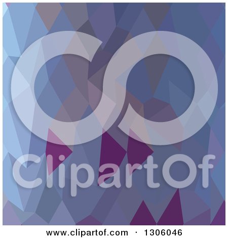 Clipart of a Low Poly Abstract Geometric Background of Pastel Purple and Blue - Royalty Free Vector Illustration by patrimonio