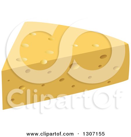 Clipart of a Cheese Wedge 2 - Royalty Free Vector Illustration by Vector Tradition SM
