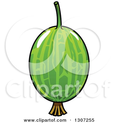 Clipart of a Cartoon Shiny Gooseberry - Royalty Free Vector Illustration by Vector Tradition SM