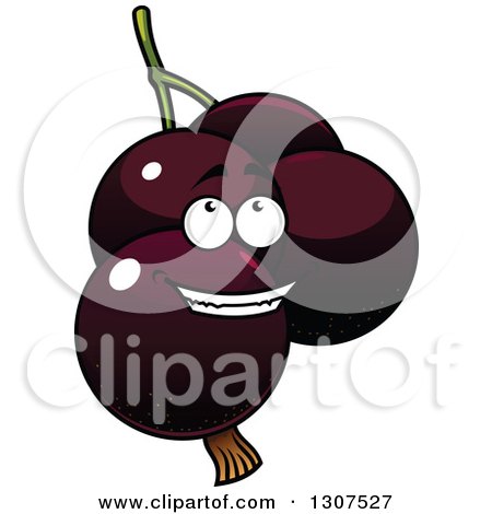 Clipart of a Cartoon Currants Character - Royalty Free Vector Illustration by Vector Tradition SM