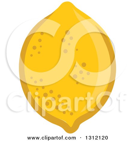 Clipart of a Cartoon Lemon - Royalty Free Vector Illustration by Vector Tradition SM