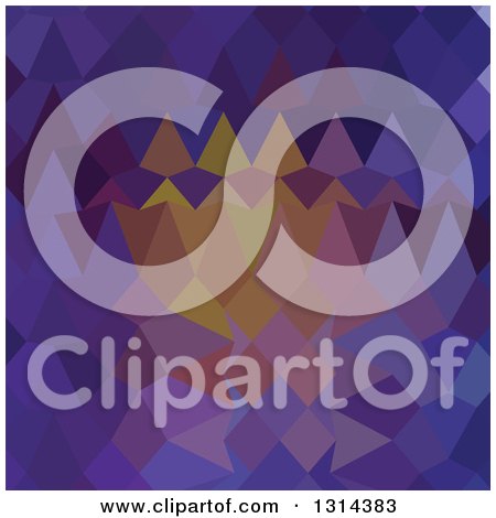 Clipart of a Low Poly Abstract Geometric Background of Dark Violet - Royalty Free Vector Illustration by patrimonio